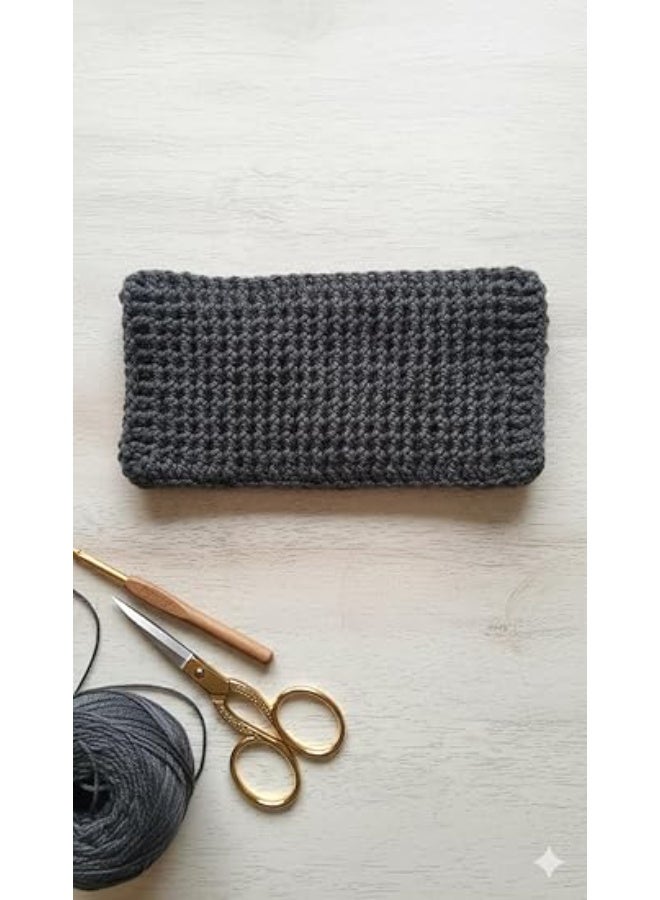 My souq Women's Knitted Infinity Scarf - Winter Neck Warmer Snood - Dark Grey - Image 1